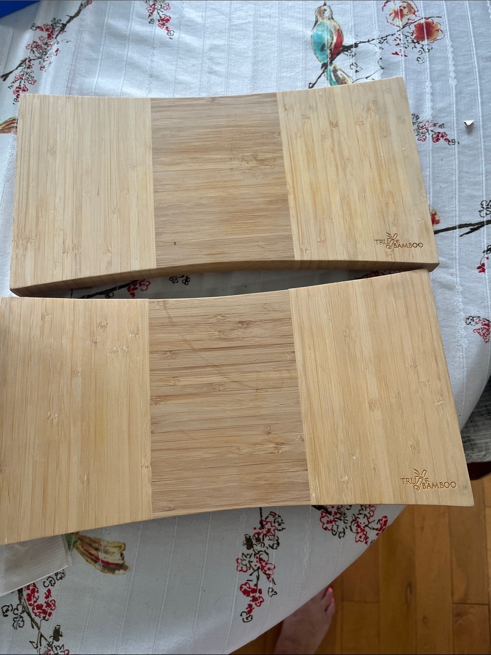 BAMBOO Natural Two-Piece Light Wood Bamboo Serving & Prep Boards